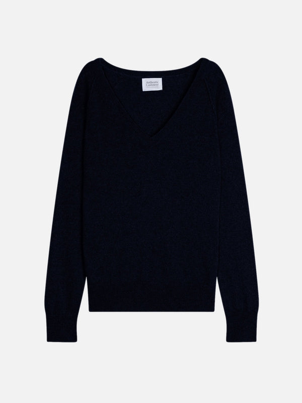V-Neck Jumper - Giusalet - Black