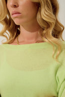 Pull Chauve Souris - Goléon - Citron Vert