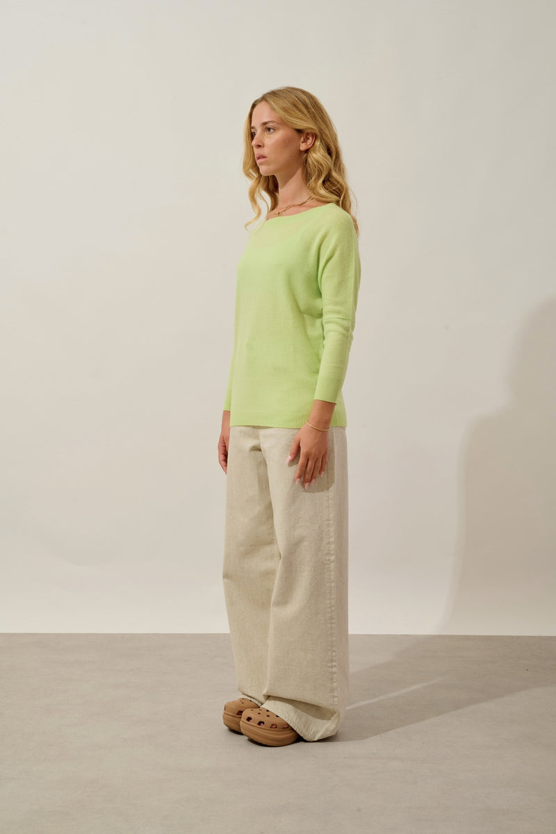 Pull Chauve Souris - Goléon - Citron Vert