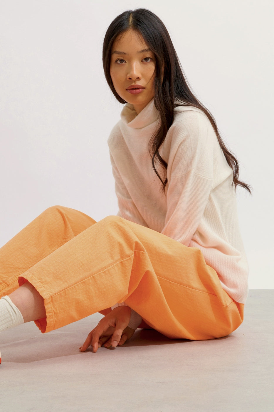 Pull Col Roulé Collin - Ivoire - Femme