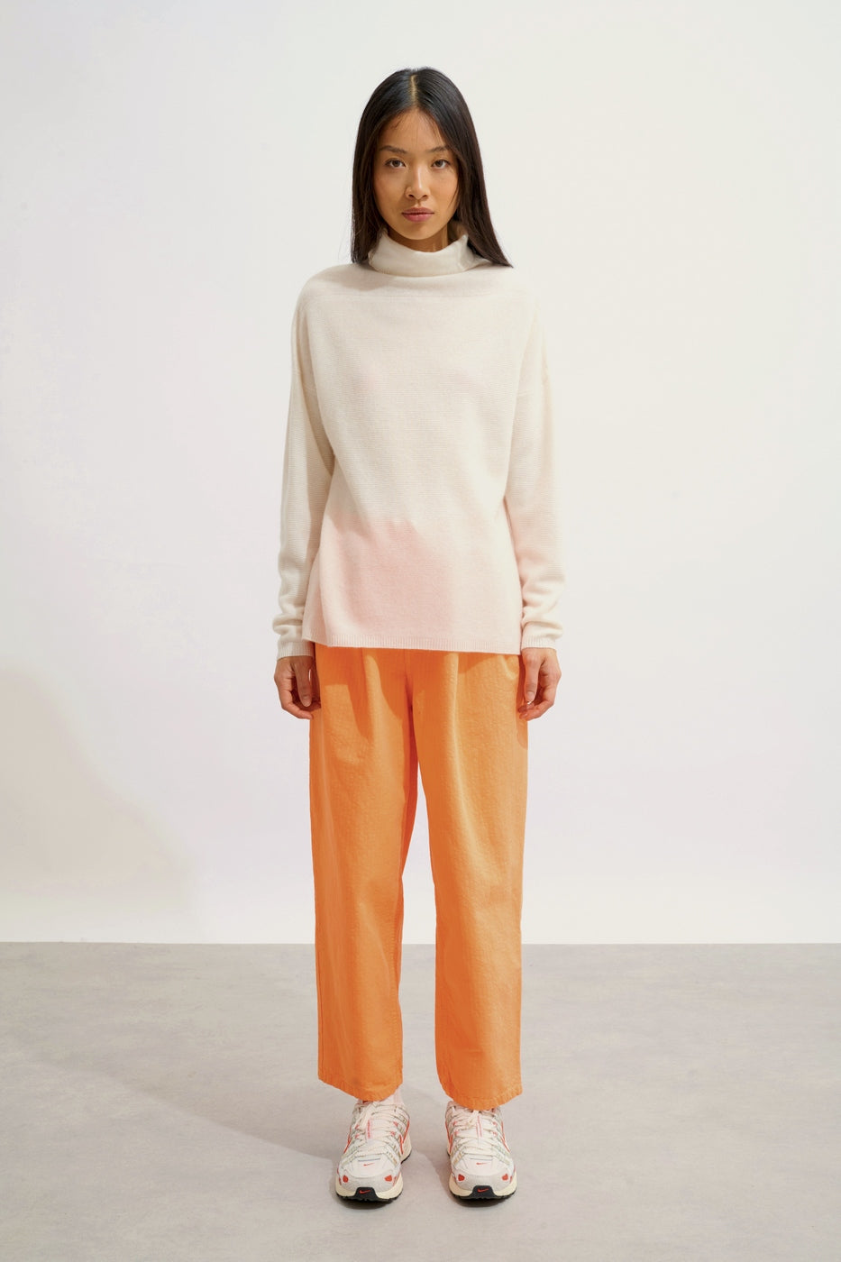 Collin Roll-Neck Jumper - Ivory - Women