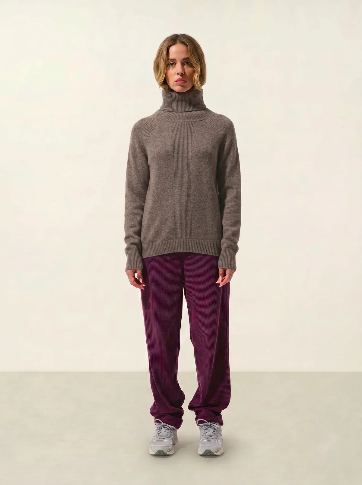 Maglione dolcevita Dolce - Tortora melange