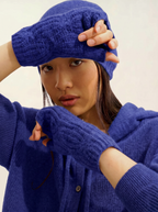 Mitaines 6 Fils Iris - Indigo - Acc