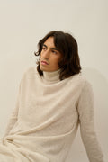 Bange Roll-Neck Jumper - Marl Pearl Grey - Men