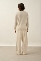 Bange Roll-Neck Jumper - Marl Pearl Grey - Men