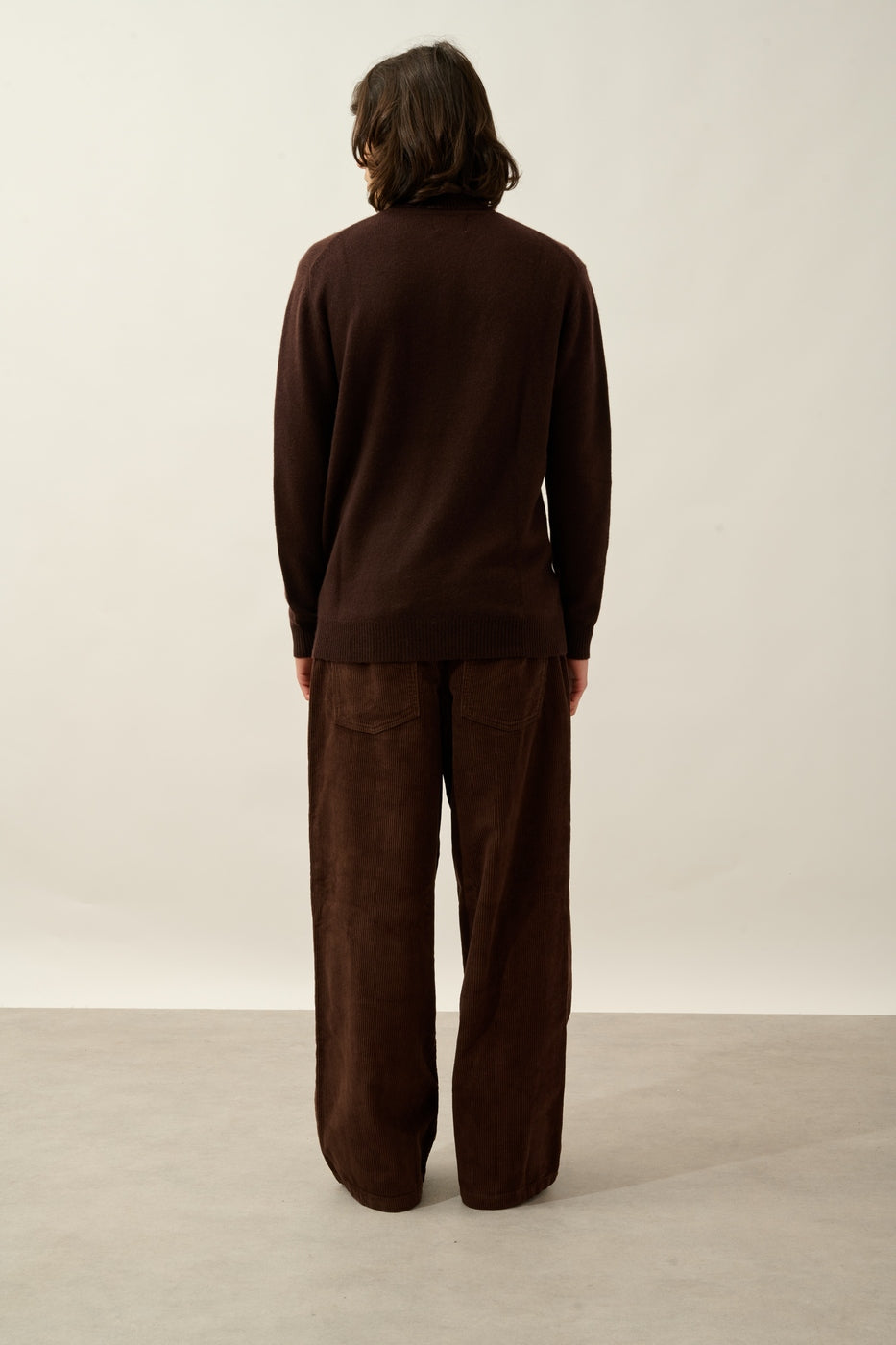 Pull Col Roulé 4 Fils Martin - Choco - Homme