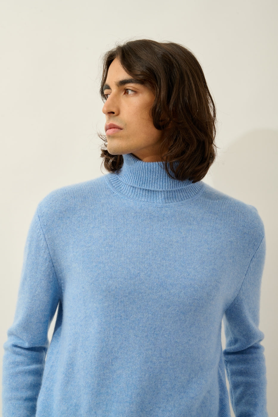 Pull Col Roulé 4 Fils Martin - Sky