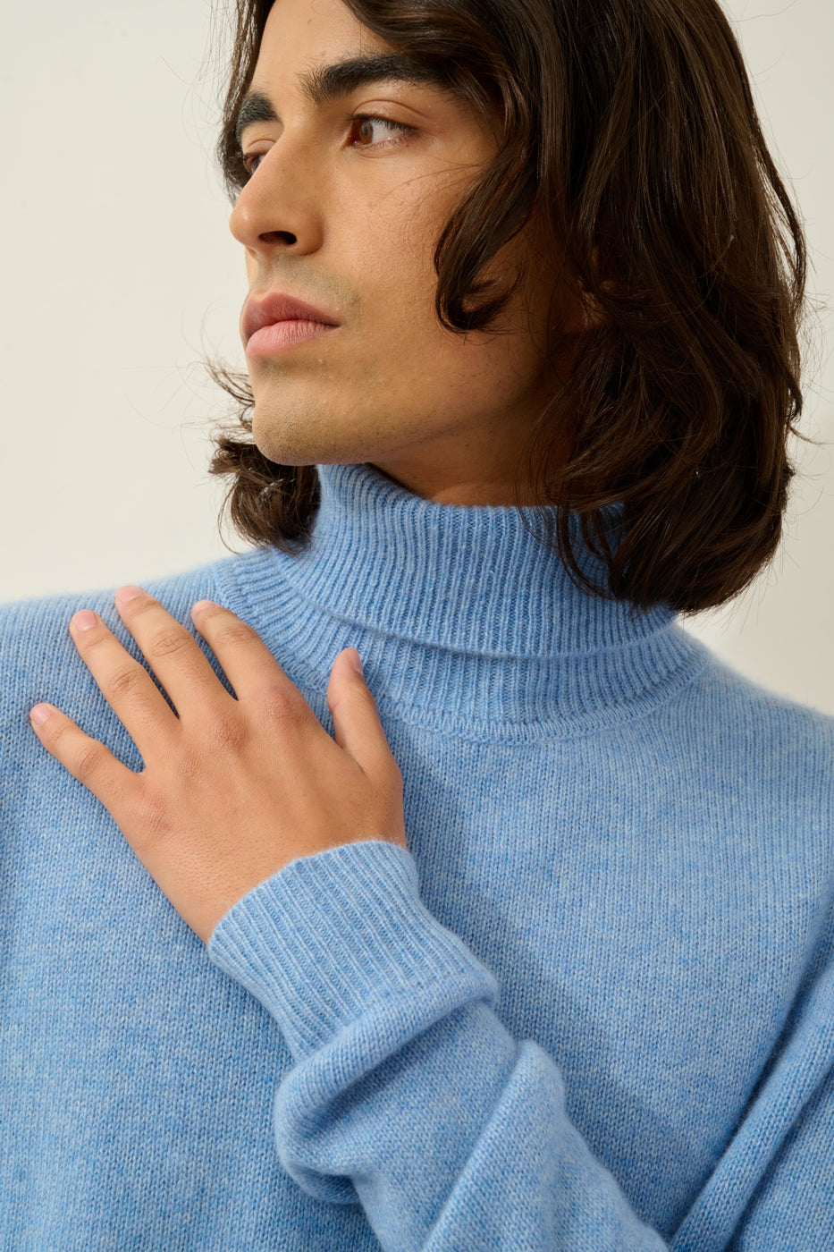 Pull Col Roulé 4 Fils Martin - Sky