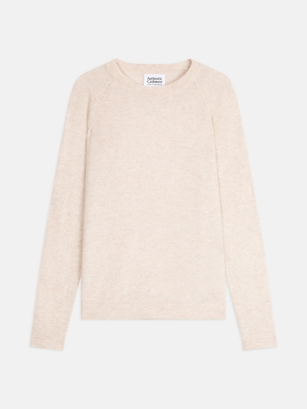 Pull Col Rond Ecrin - Beige Chiné - Femme
