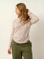 Pull Col Rond - Ecrin - Beige Chiné