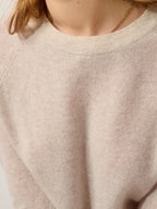 Pull Col Rond - Ecrin - Beige Chiné