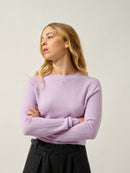 Pull Col Rond Ecrin - Mauve