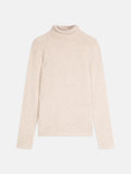 Pull Col Roulé 4 Fils Linda - Beige Chiné - Femme