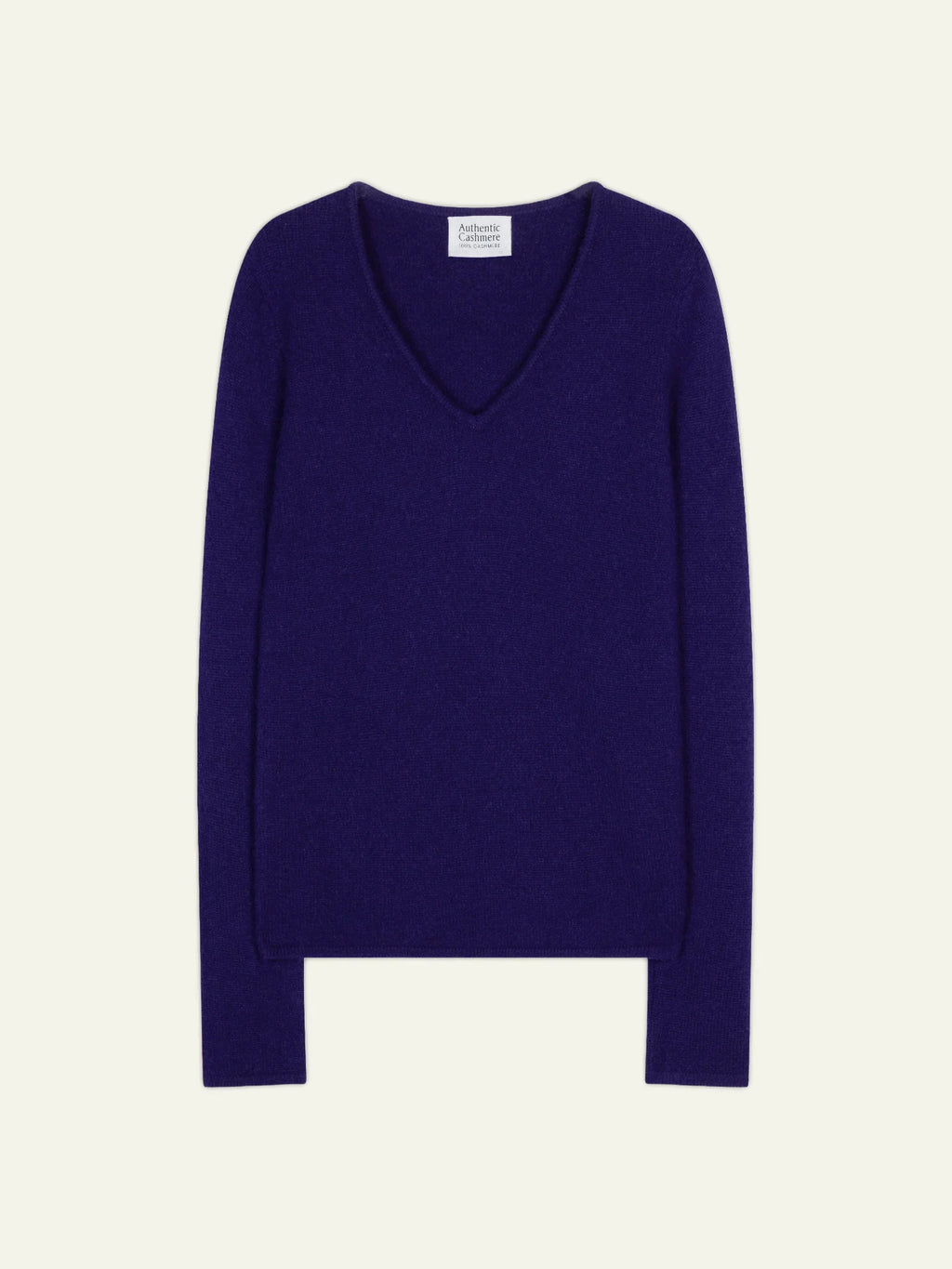Maglione con scollo a V a 4 fili - Chelsea - Viola