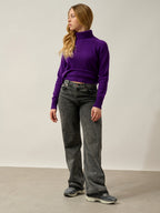 Pull Col Roulé Dolce - Violette