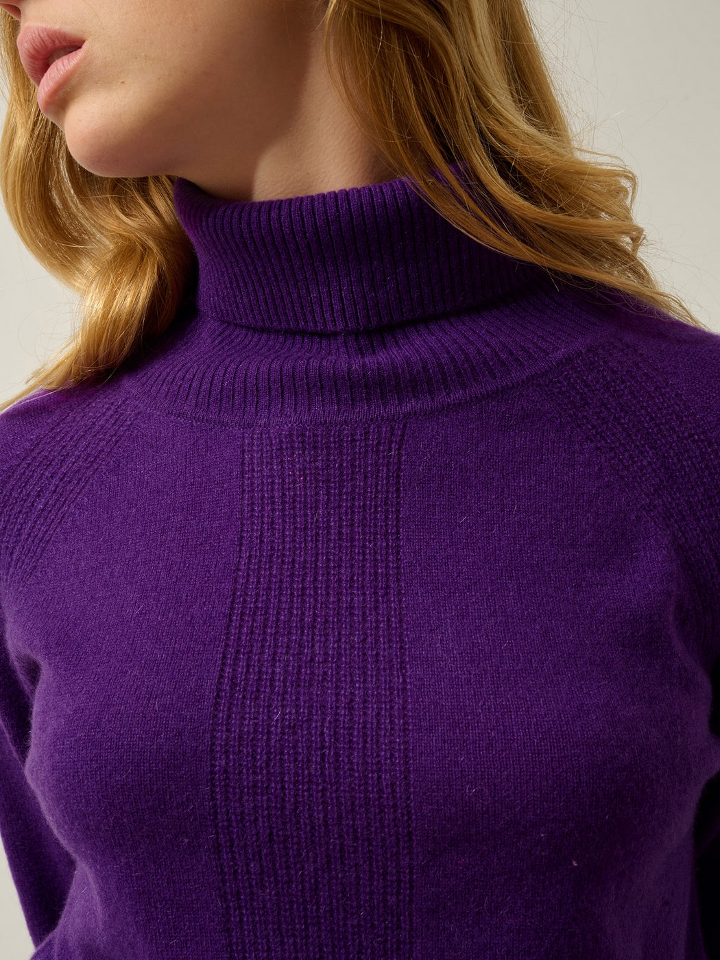 Pull Col Roulé Dolce - Violette