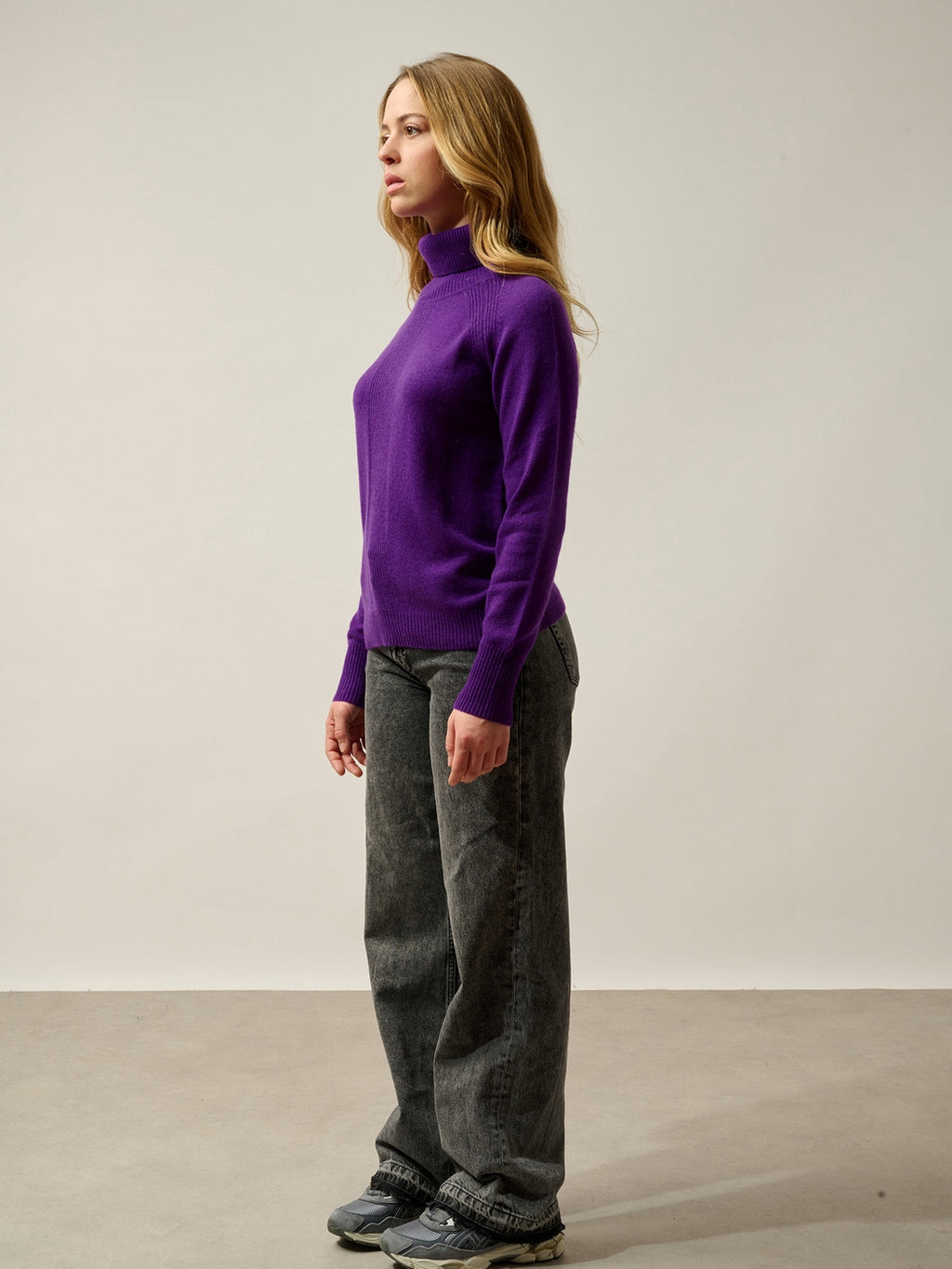 Pull Col Roulé Dolce - Violette