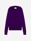 Colombis Zip Hooded Cardigan - Violet - Women