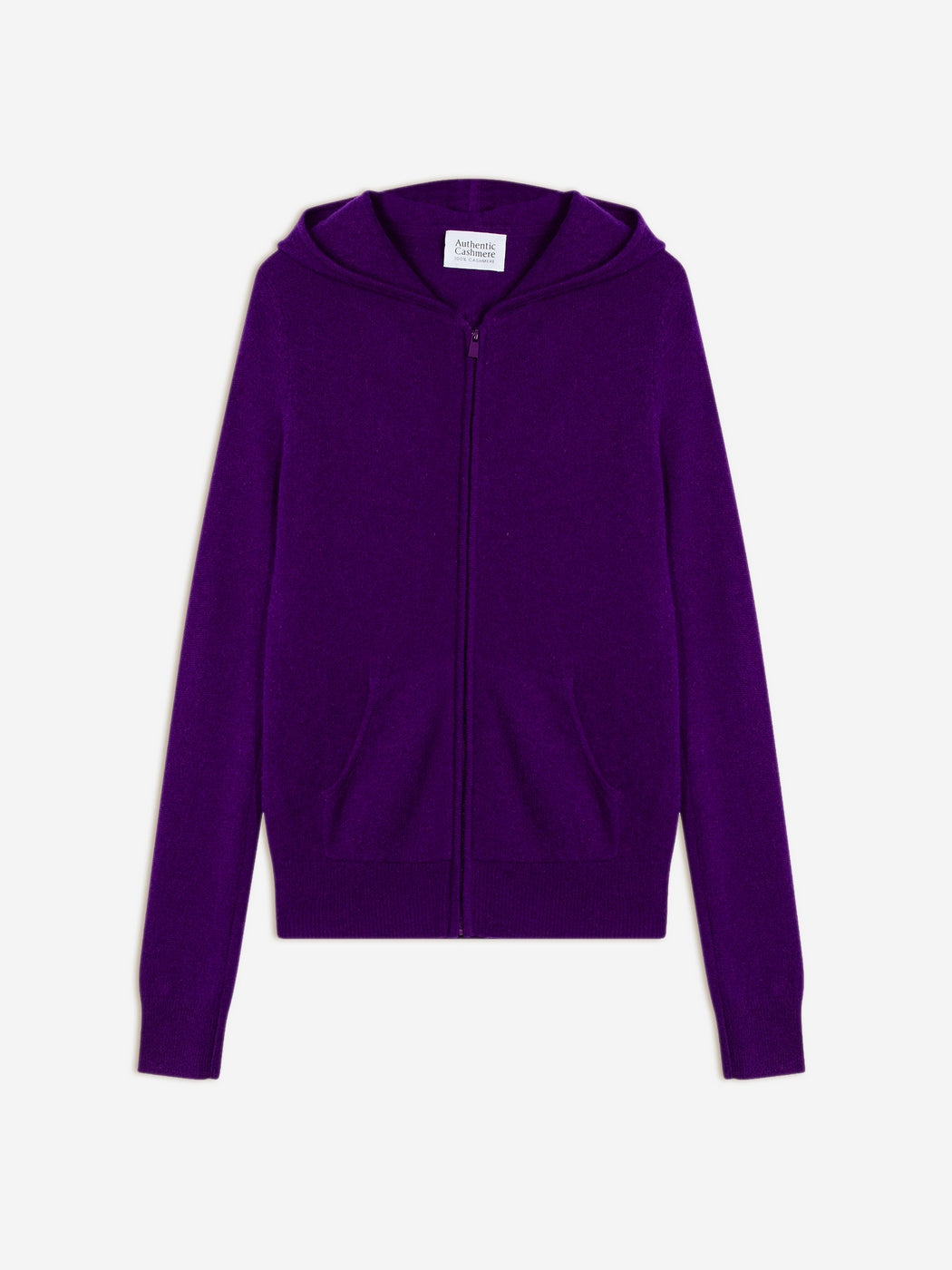 Colombis Zip Hooded Cardigan - Violet - Women