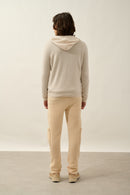 Gilet Zippé Capuche - Neurre - Beige Chiné