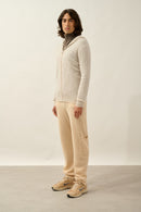 Gilet Zippé Capuche - Neurre - Beige Chiné