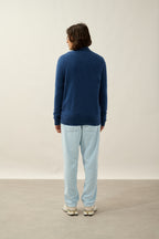 Gilet Zippé Col Montant - Albaron - Ocean Chiné