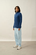 Gilet Zippé Col Montant - Albaron - Ocean Chiné