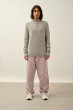 Candice Half-Zip Jumper - Heather Cloud - Men