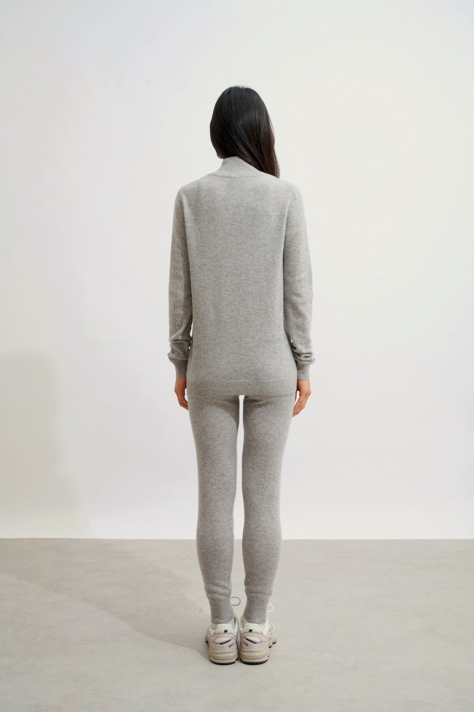 Gilet Zippé Col Montant - Ayr - Nuage Chiné