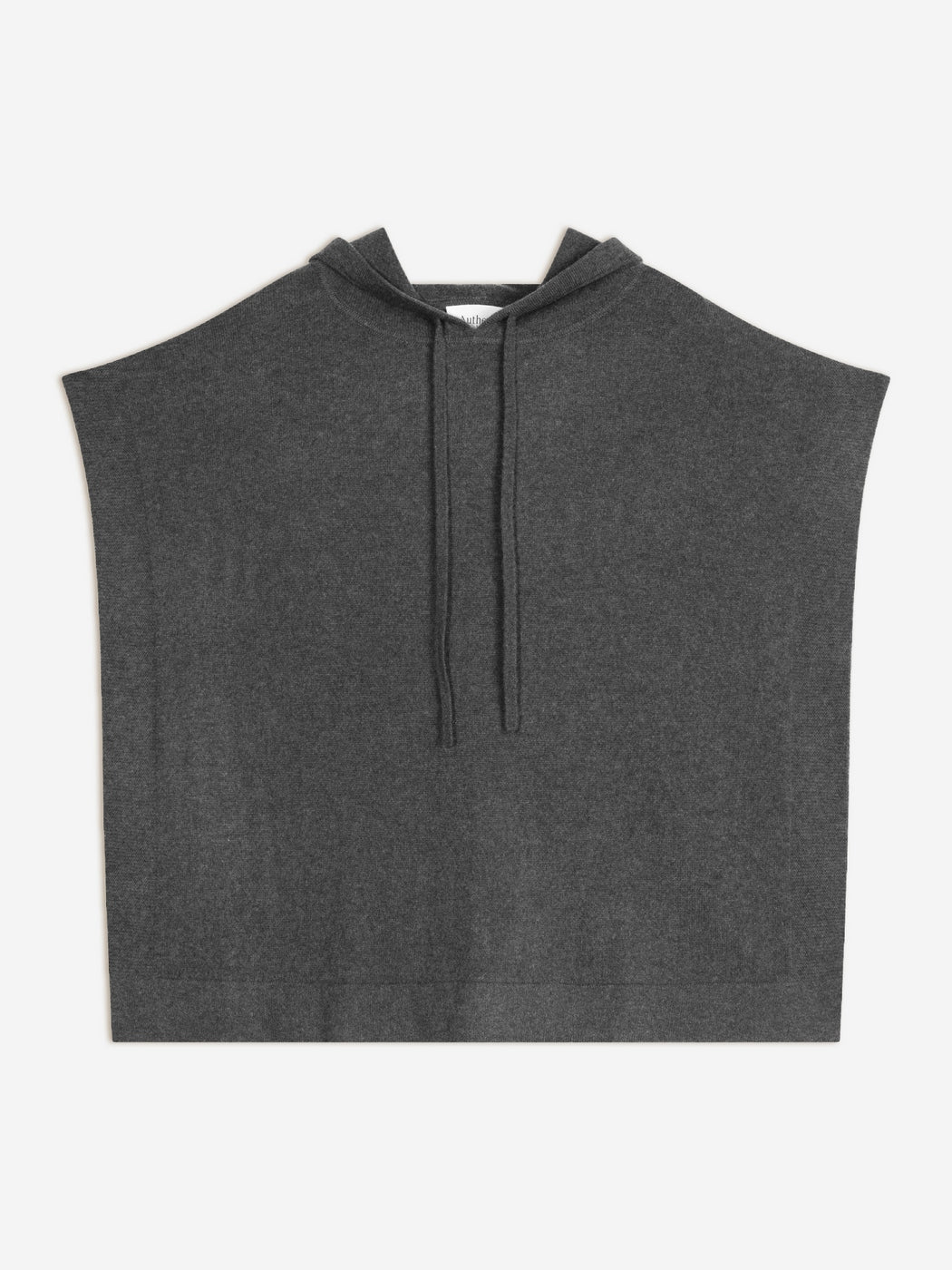Poncho con Cappuccio Elsa - Antracite Melange