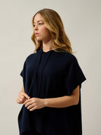 Poncho Capuche Elsa - Navy