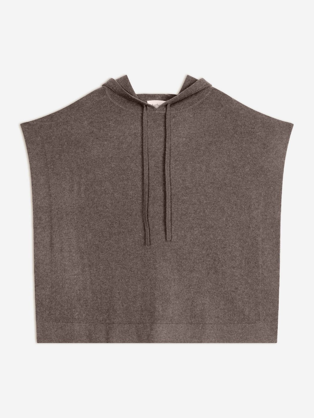 Poncho Capuche Elsa - Taupe Chiné