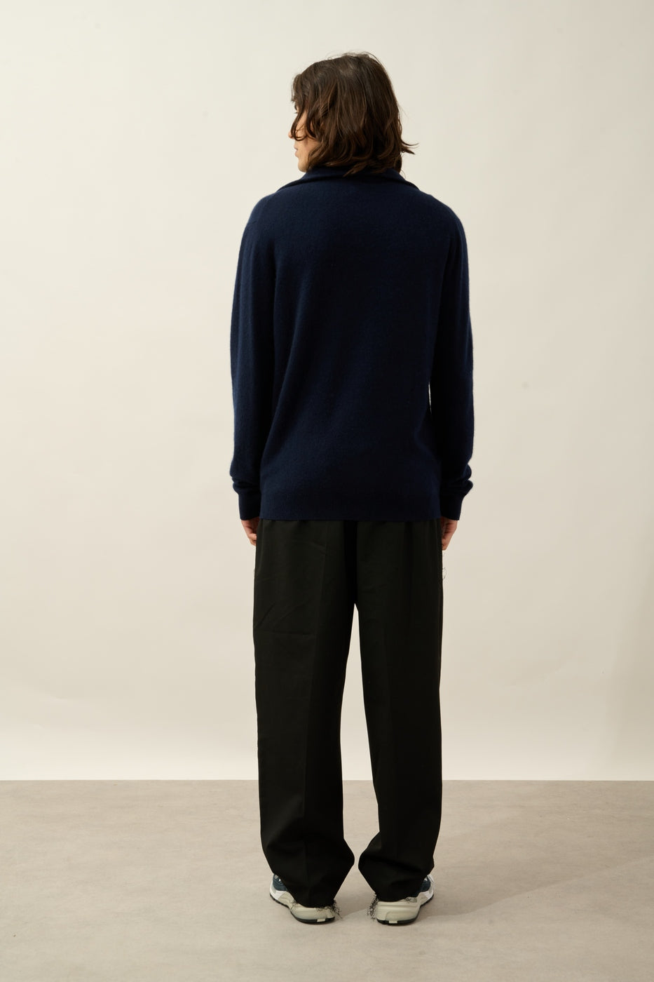 Noemie Half-Zip Jumper - Navy - Men