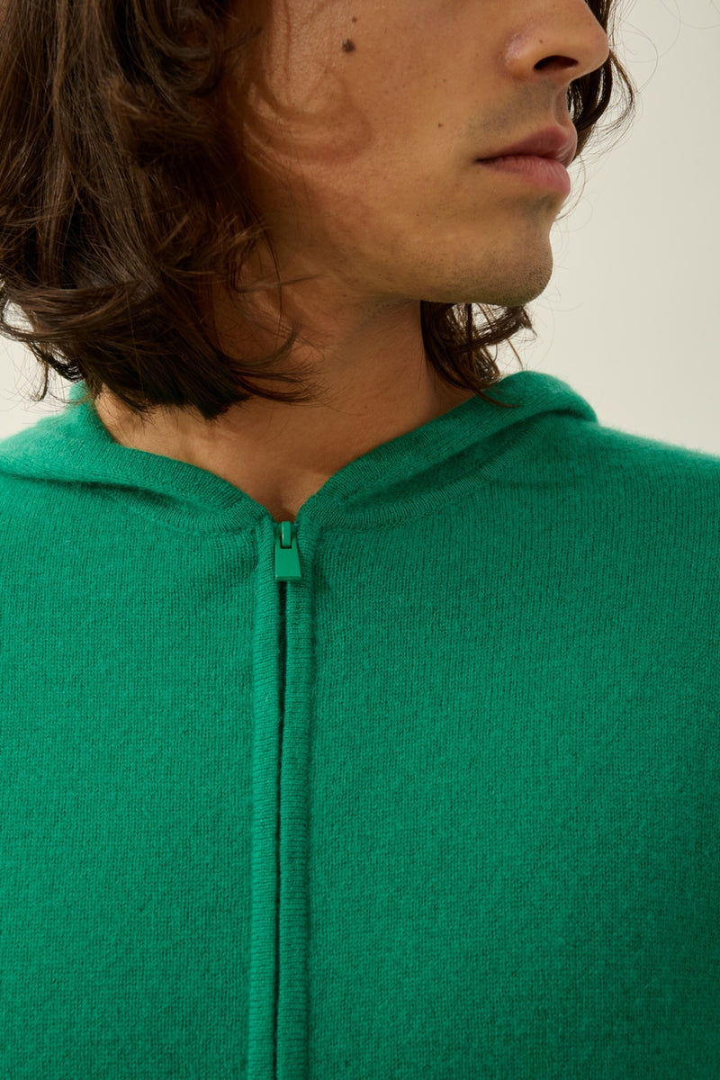 Gilet Zippé Capuche - Neurre - Menthe