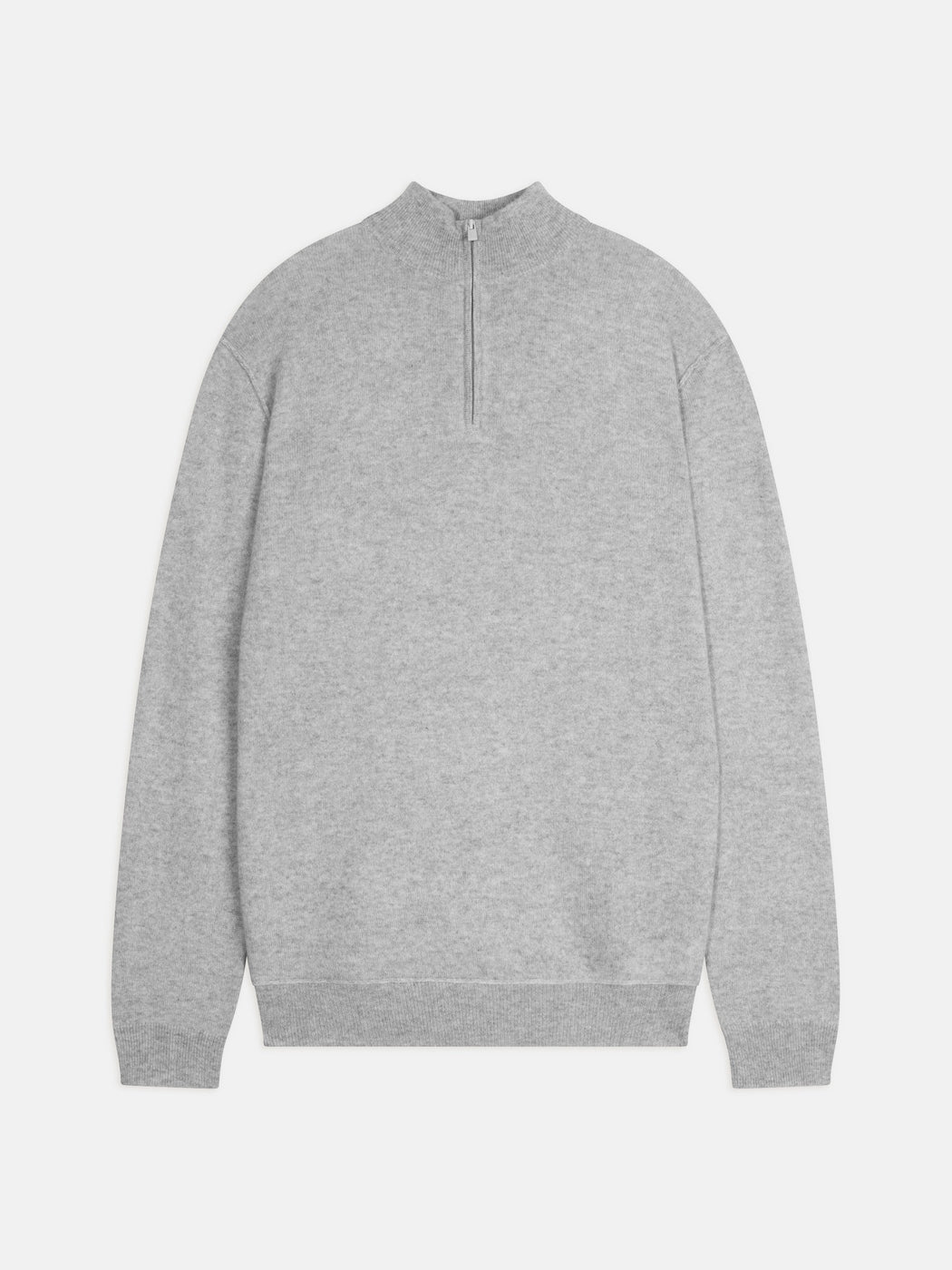 Jersey con cuello camionero - Candice - Gris claro jaspeado