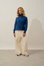 Pull Col Roulé - Cassy - Ocean Chiné