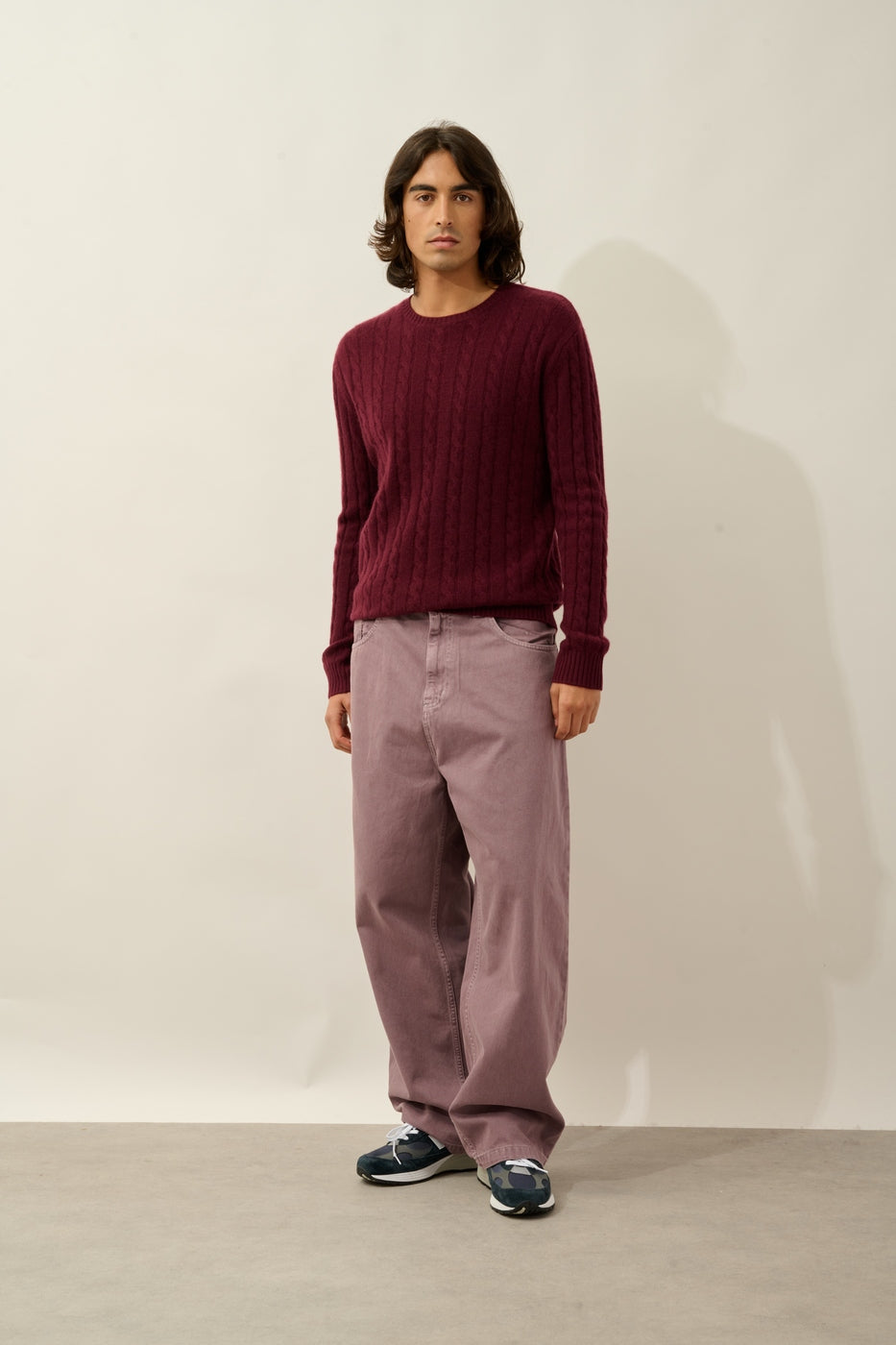 Pull Col Rond 4 Fils - Darri - Mûre