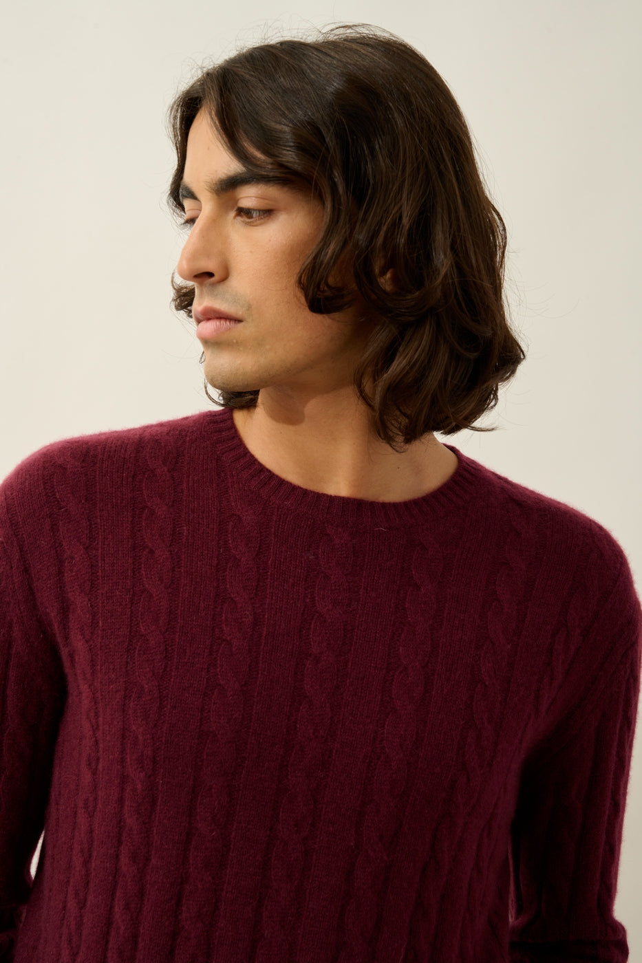 Pull Col Rond 4 Fils - Darri - Mûre