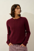 Pull Col Rond 4 Fils - Darri - Mûre