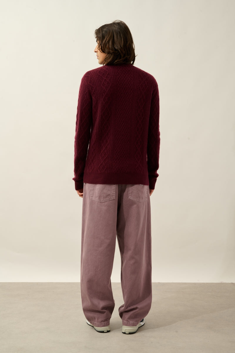 Pull Col Rond 4 Fils - Thurid - Mûre