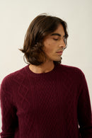 Pull Col Rond 4 Fils - Thurid - Mûre