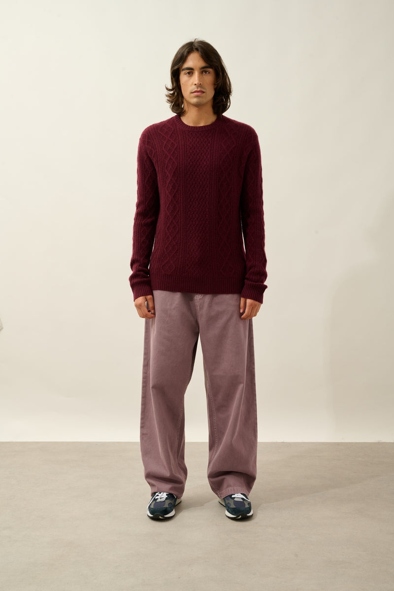 Pull Col Rond 4 Fils - Thurid - Mûre