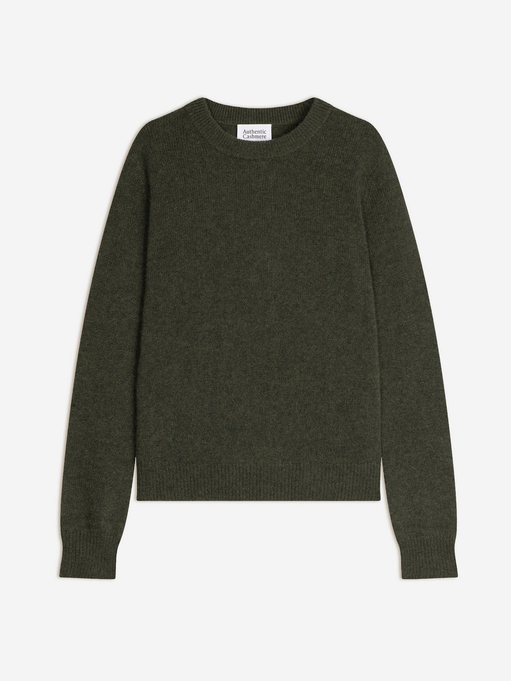 Round Neck 4-Ply Jumper - Lexini - Green