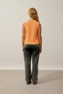 Débardeur Col Rond 6 Fils - Dampa - Mandarine Fluo