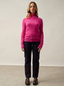 Pull Col Roulé Eileen - Flamant Rose