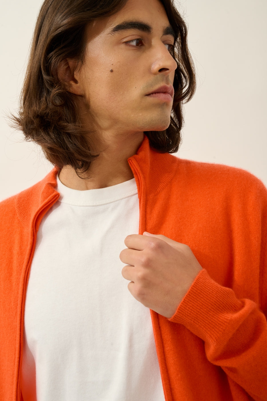 Gilet Zippé Col Montant - Albaron - Orange