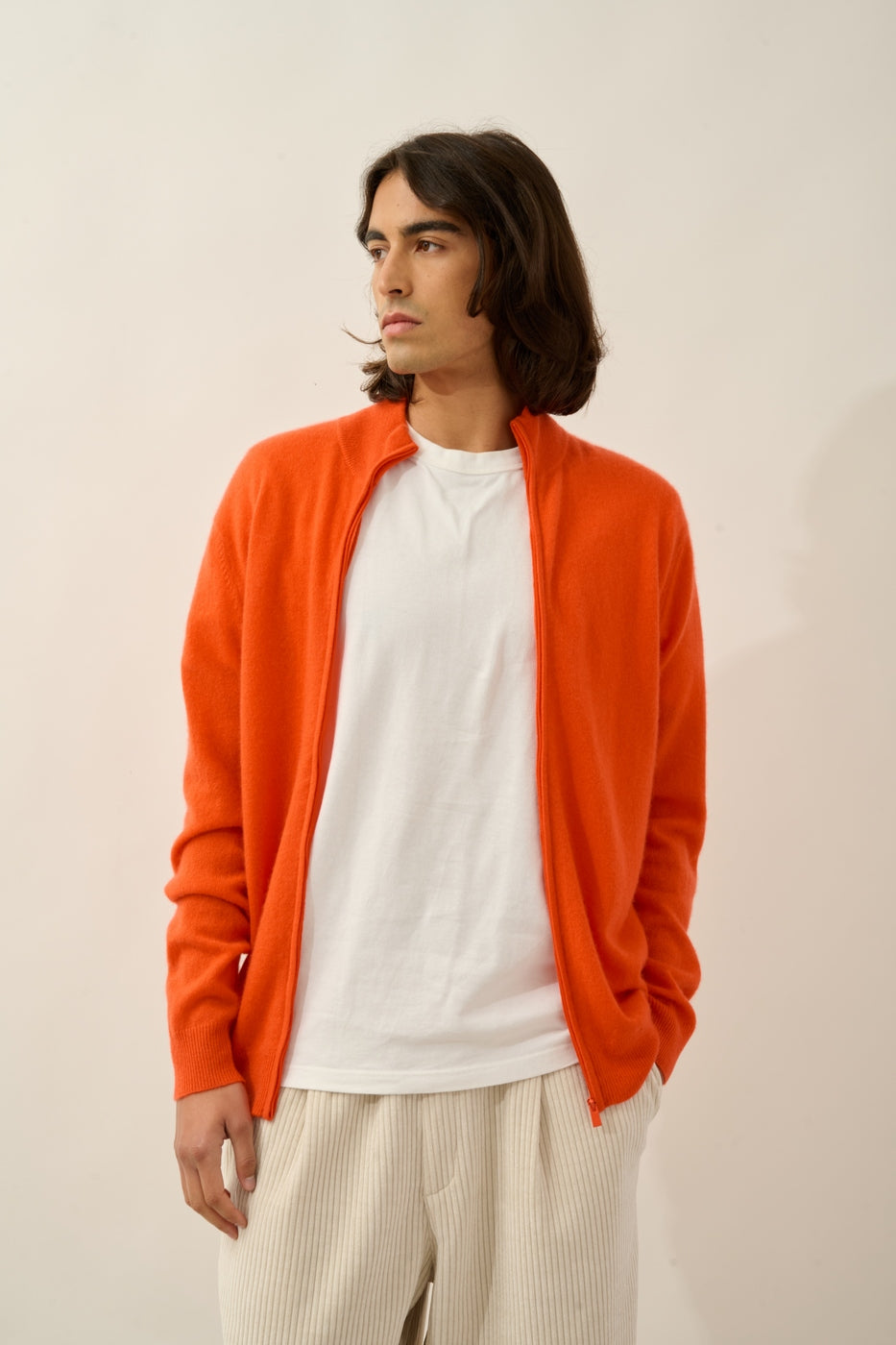 Gilet Zippé Col Montant - Albaron - Orange