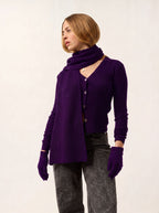 Écharpe 4 Fils Apolline - Violette - Acc