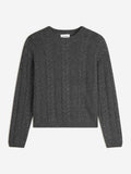 Pull Col Rond 6 Fils Astrid - Anthracite Chiné