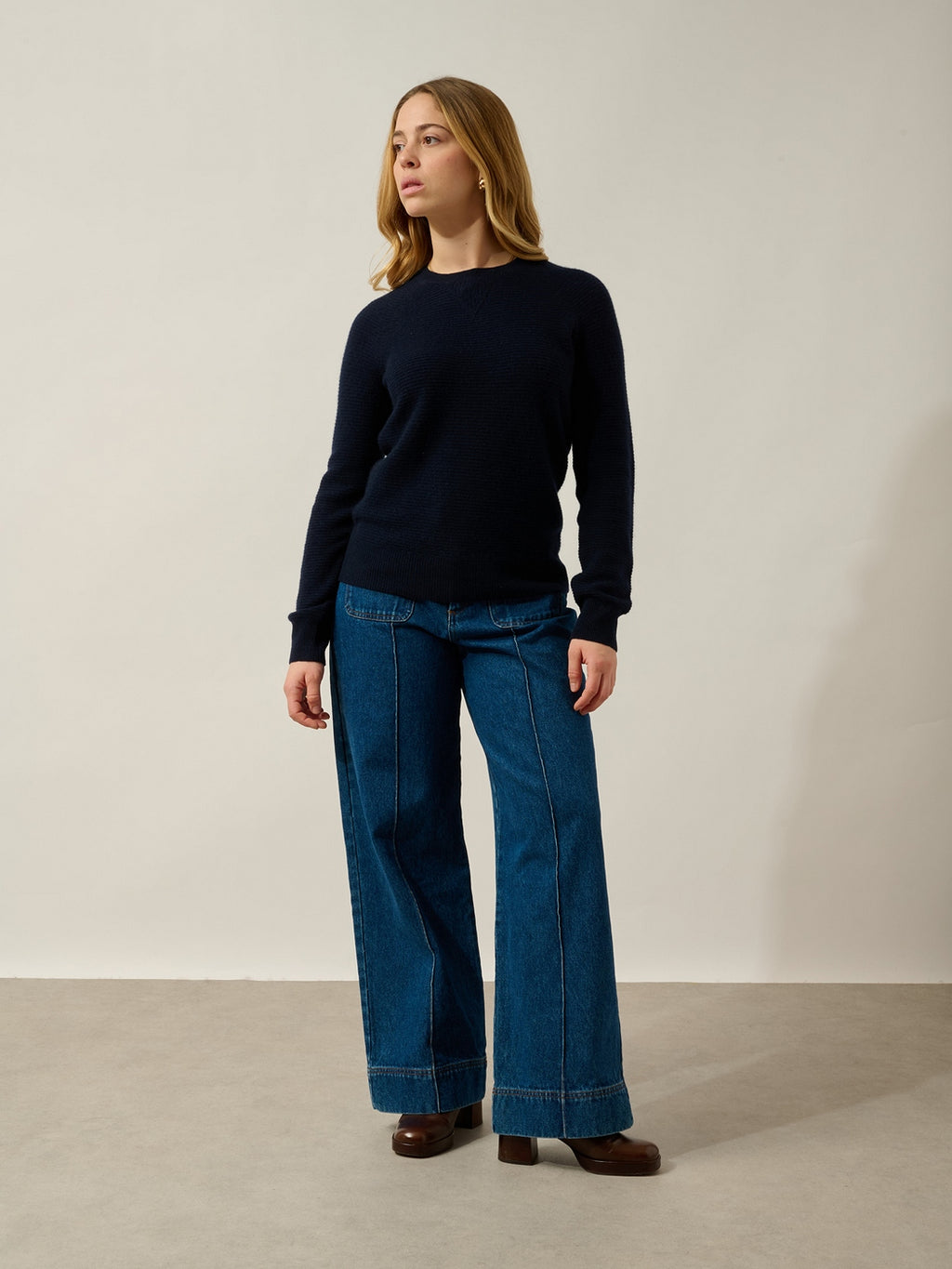 Pull Col Rond Imelda - Navy